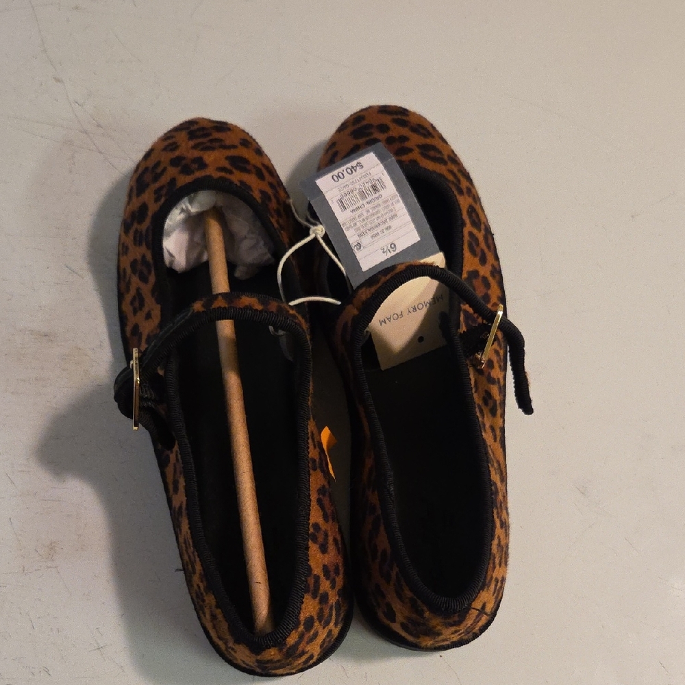 Universal Thread Leopard Print Slippers - image 1